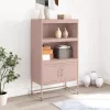  rózsaszín acél magasszekrény 68,5 x 38,5 x 123,5 cm