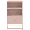  rózsaszín acél magasszekrény 68,5 x 38,5 x 123,5 cm