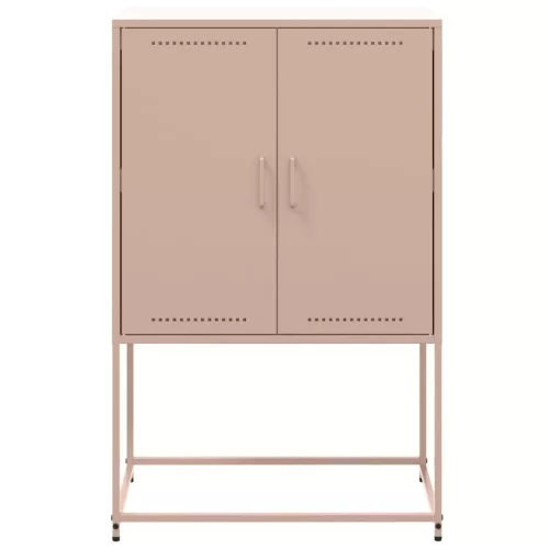  rózsaszín acél magasszekrény 68,5 x 38,5 x 107 cm