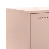  rózsaszín acél magasszekrény 68,5 x 38,5 x 107 cm
