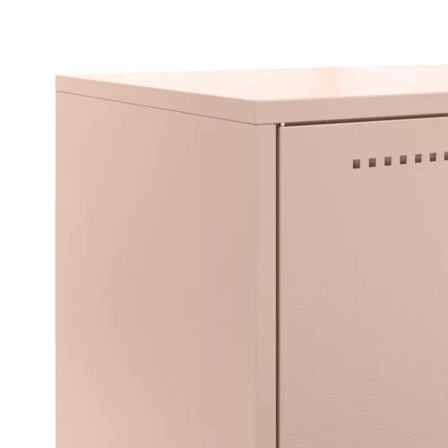  rózsaszín acél magasszekrény 68,5 x 38,5 x 107 cm