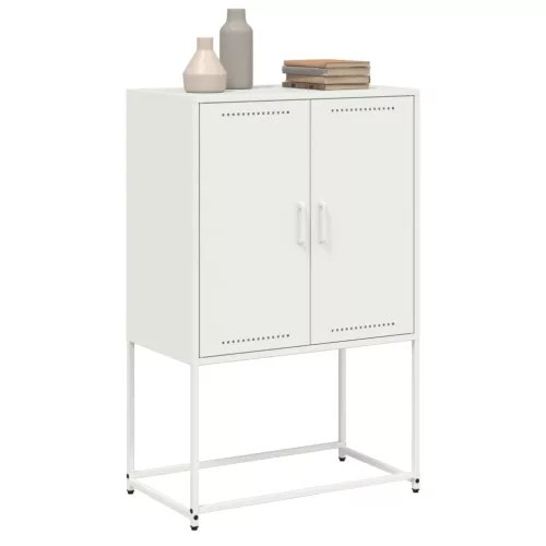  fehér acél magasszekrény 68,5 x 38,5 x 107 cm
