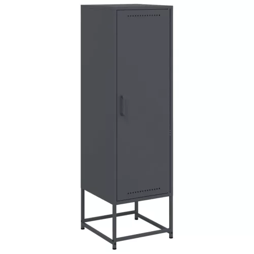  antracitszürke acél magasszekrény 36 x 39 x 123 cm