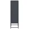  antracitszürke acél magasszekrény 36 x 39 x 123 cm