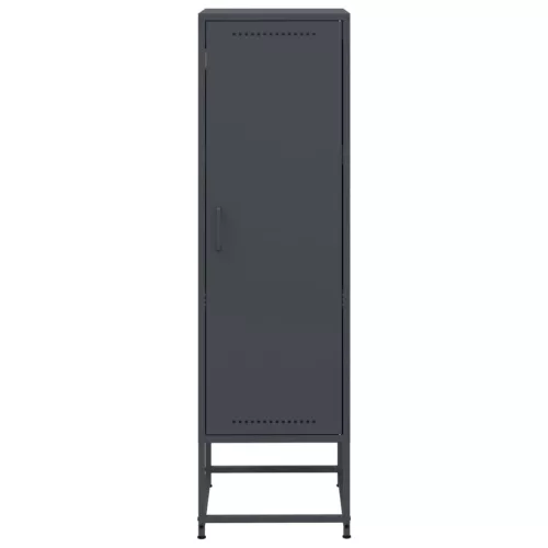  antracitszürke acél magasszekrény 36 x 39 x 123 cm