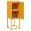  mustársárga acél magasszekrény 36 x 39 x 107 cm