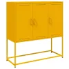  mustársárga acél magasszekrény 100,5 x 39 x 107 cm