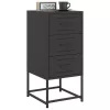  fekete acél éjjeliszekrény 36 x 39 x 78 cm