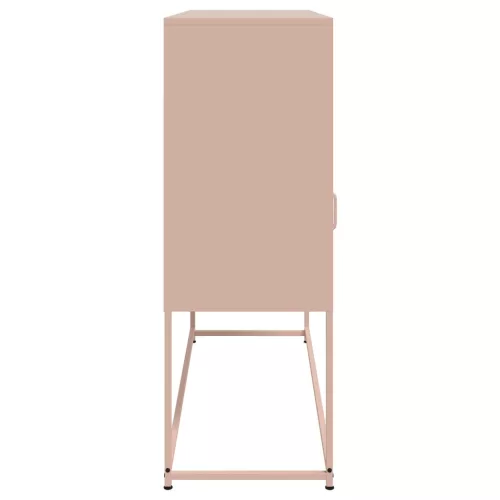  rózsaszín acél tálalószekrény 100,5 x 39 x 107 cm