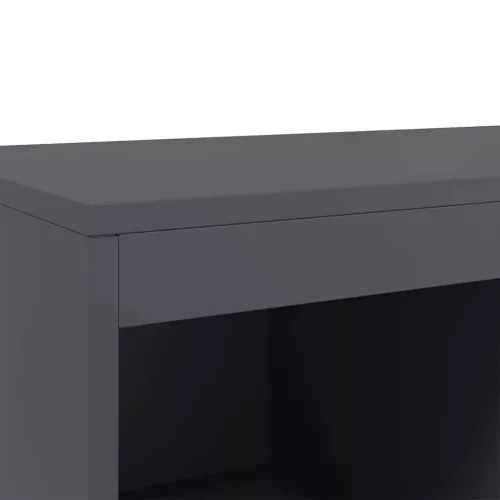  antracitszürke acél magasszekrény 68x39x111,5 cm