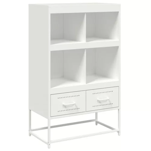  fehér acél magasszekrény 68x39x111,5 cm