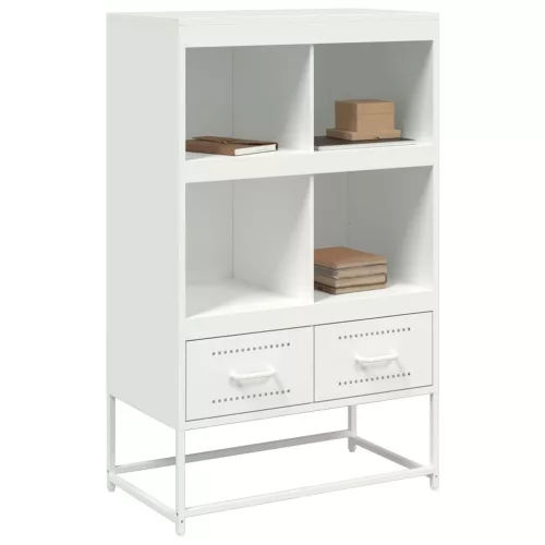  fehér acél magasszekrény 68x39x111,5 cm