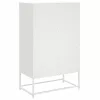  fehér acél magasszekrény 68x39x111,5 cm