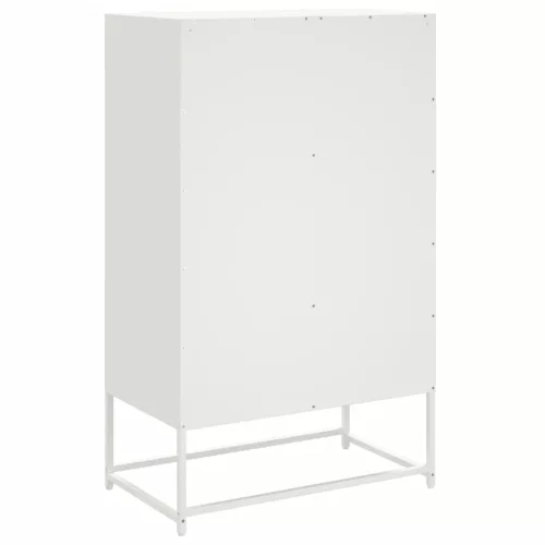  fehér acél magasszekrény 68x39x111,5 cm