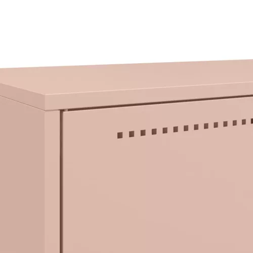  rózsaszín acél magasszekrény 68x39x111,5 cm