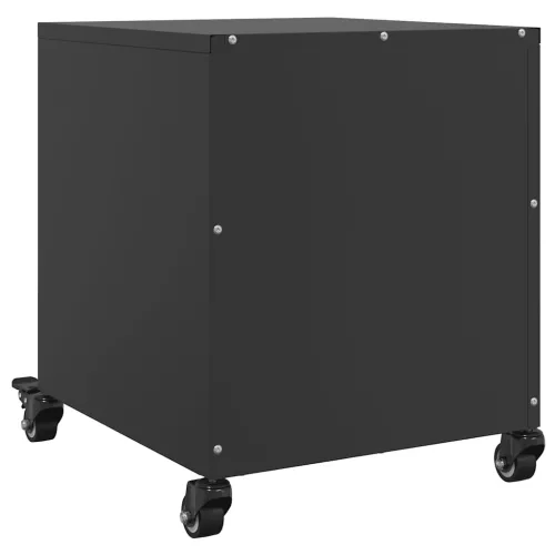  2 db fekete acél éjjeliszekrény 36x39x43,5 cm