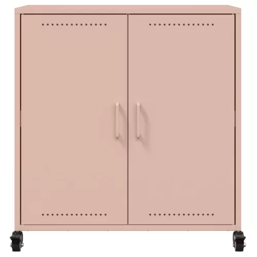  rózsaszín acél tálalószekrény 68x39x72 cm