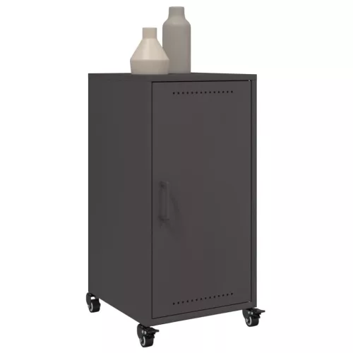  fekete acél tálalószekrény 36 x 39 x 72 cm