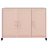  rózsaszín acél tálalószekrény 100,5 x 39 x 72 cm