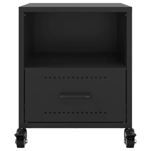  fekete acél éjjeliszekrény 36 x 39 x 43,5 cm