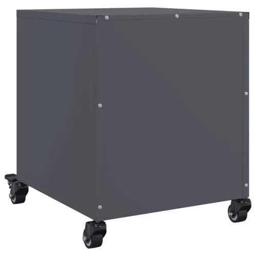  antracitszürke acél éjjeliszekrény 36x39x43,5 cm