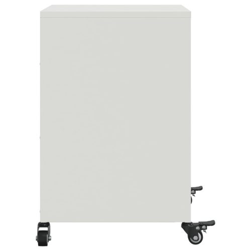  fehér acél éjjeliszekrény 36x39x59 cm