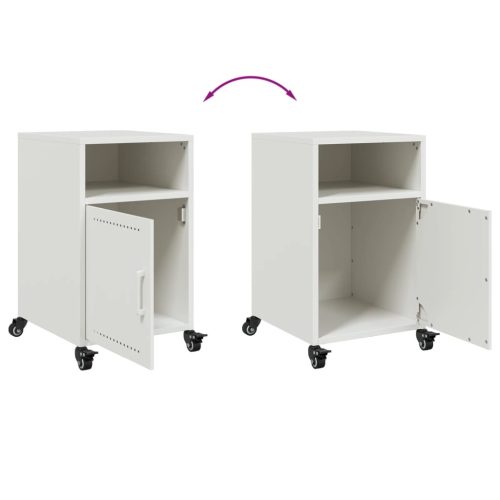  fehér acél éjjeliszekrény 36x39x59 cm