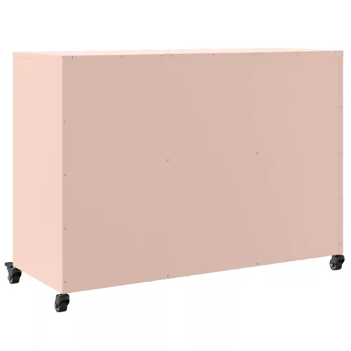  rózsaszín acél tálalószekrény 100,5 x 39 x 72 cm