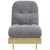  tömör impregnált fenyőfa futon kanapéágy matraccal 60x206x11 cm