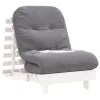 fehér tömör fenyőfa futon kanapéágy matraccal 70 x 206 x 11 cm