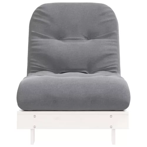  fehér tömör fenyőfa futon kanapéágy matraccal 70 x 206 x 11 cm