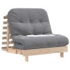  tömör fenyőfa futon kanapéágy matraccal 80 x 206 x 11 cm
