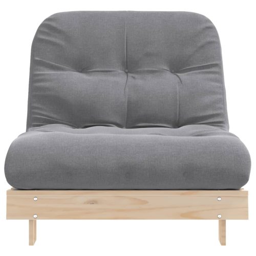  tömör fenyőfa futon kanapéágy matraccal 80 x 206 x 11 cm