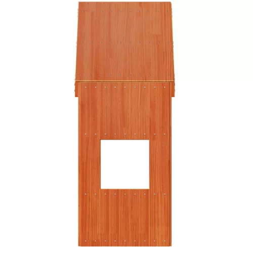  viaszbarna tömör fenyőfa gyerekágytető 55 x 84 x 132 cm