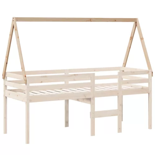  tömör fenyőfa gyerekágytető 209 x 85,5 x 88 cm