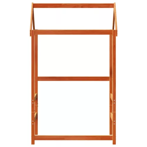 viaszbarna tömör fenyőfa gyerekágytető 98 x 70 x 176,5 cm