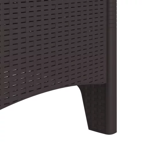  Kerti Székek 2 db Barna Műanyag Rattan