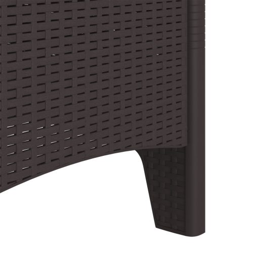  Kertetek Párnákkal 2 db Barna Poli Rattan