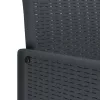  Kerti székek párnákkal 4 db antracit poli rattan