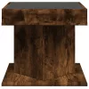  füstös tölgy szerelt fa dohányzóasztal LED-del 50 x 50 x 45 cm