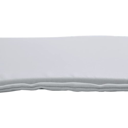  2 db világosszürke négyzet alakú kerti ülőpárna 45 x 45 x 2 cm