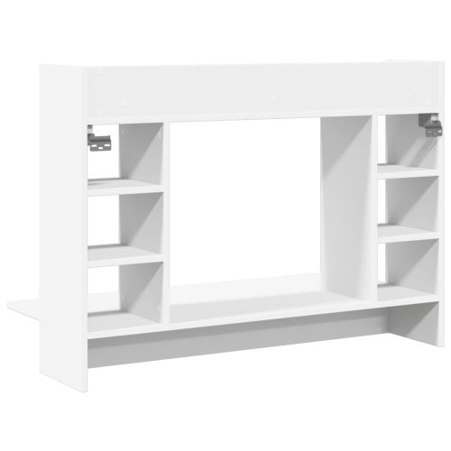  fehér szerelt fa falra szerelhető íróasztal 105 x 48 x 75 cm