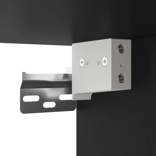  fekete szerelt fa falra szerelhető íróasztal 105 x 48 x 75 cm