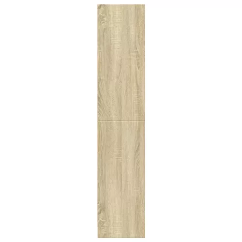  sonoma tölgy színű szerelt fa könyvszekrény 57 x 28,5 x 141 cm