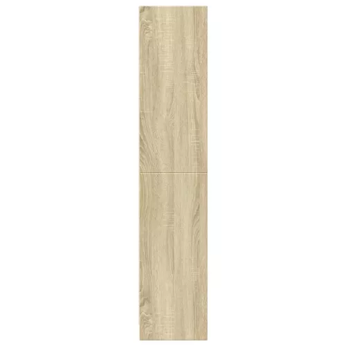  sonoma tölgy színű szerelt fa könyvszekrény 57x28,5x107,5 cm