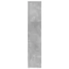  betonszürke szerelt fa könyvespolc 57 x 28,5 x 107,5 cm