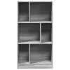  szürke sonoma színű szerelt fa könyvespolc 57 x 28,5 x 107,5 cm