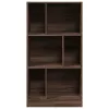  barna tölgy színű szerelt fa könyvszekrény 57x28,5x107,5 cm