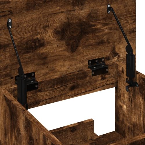  szerelt fa állópult kerékkel és fiókkal 55 x 55 x 107 cm