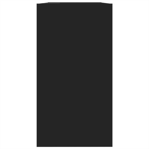  fekete szerelt fa mosdószekrény 63 x 29 x 55 cm